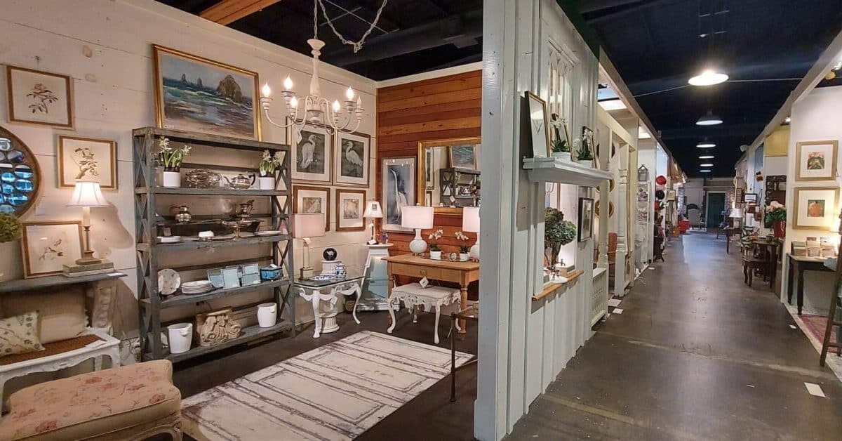 Interior of Madison Markets one of the Antique Stores in Madison, Ga.