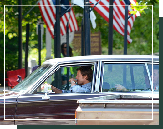 Tom Cruise Driving On Set of American Made