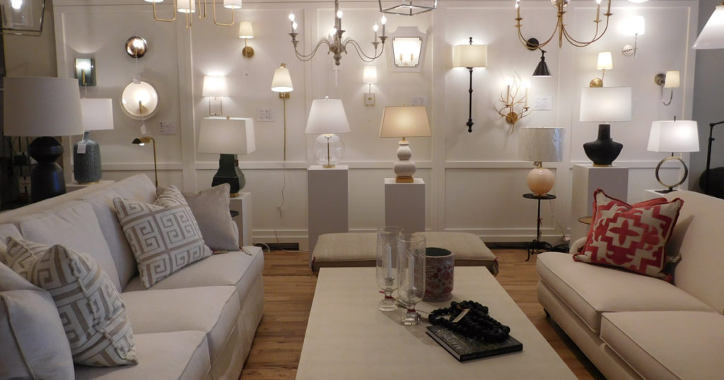 Living room decor and lighting at Zeb Grant Design HOME