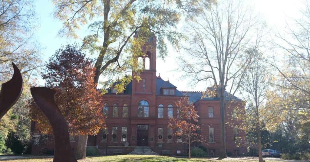 Madison-Morgan Cultural Center in the fall