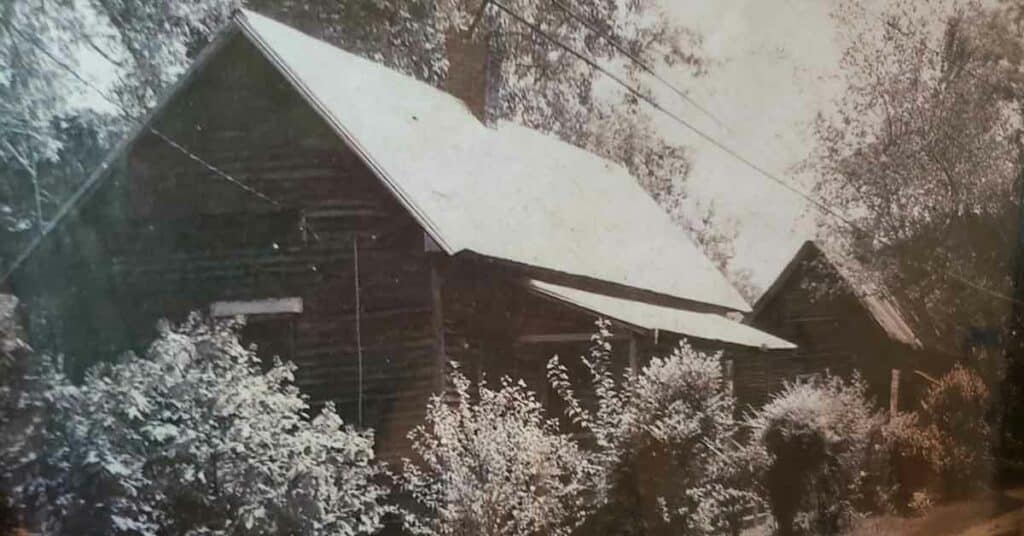 Two saddlebag houses on Fourth Street in Madison, GA