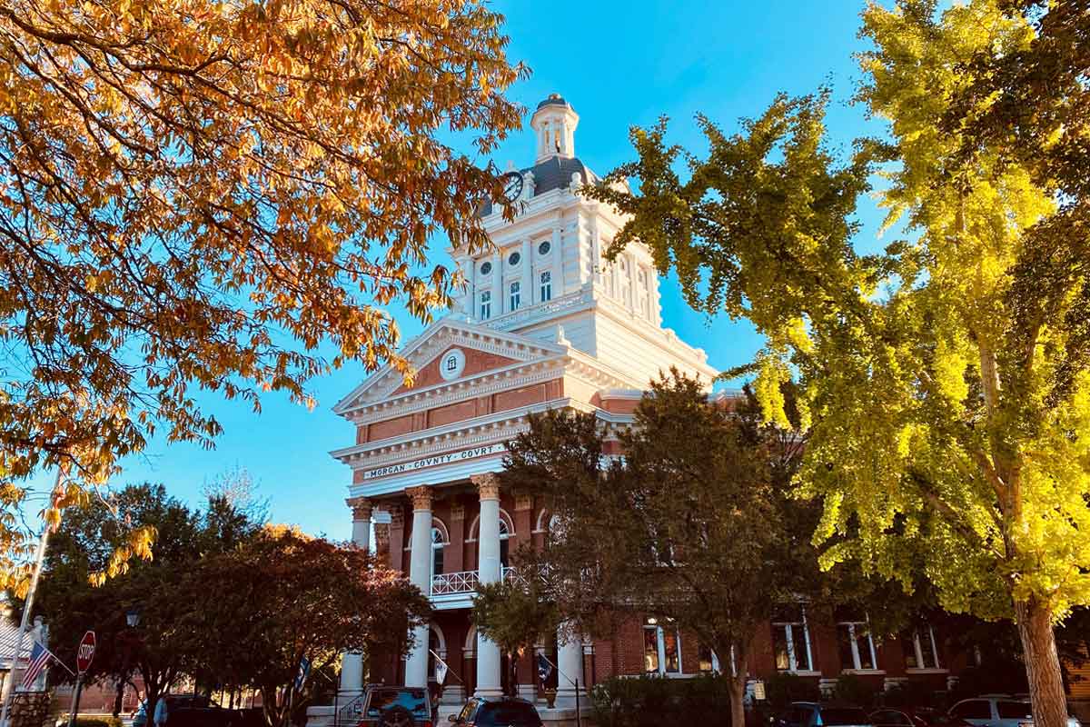 Morgan County Courthouse is a familiar film site