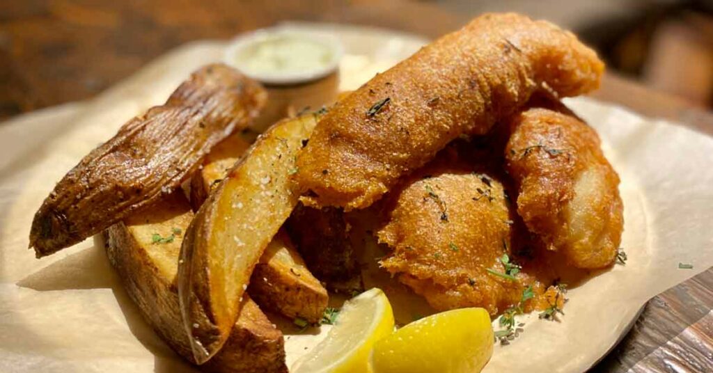 Fish & Chips at Hart & Crown Tavern