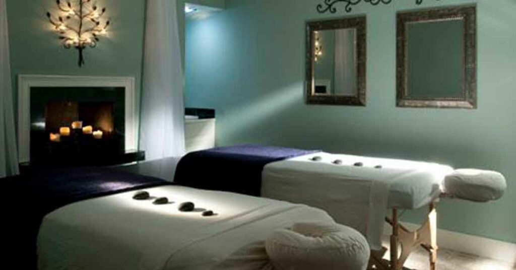Massage tables at The Spa - create your own wellness retreat