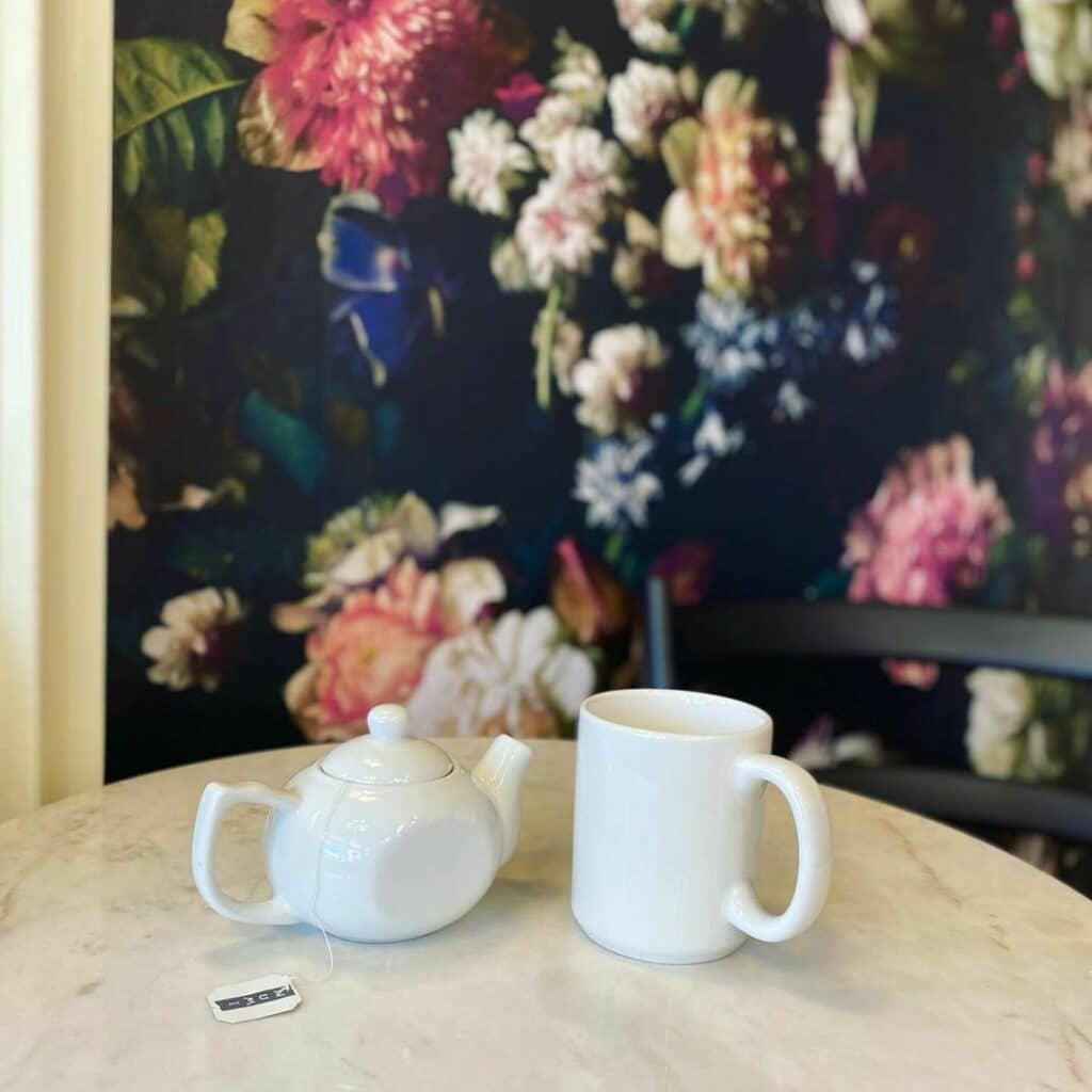Pot of tea at The Sinclair