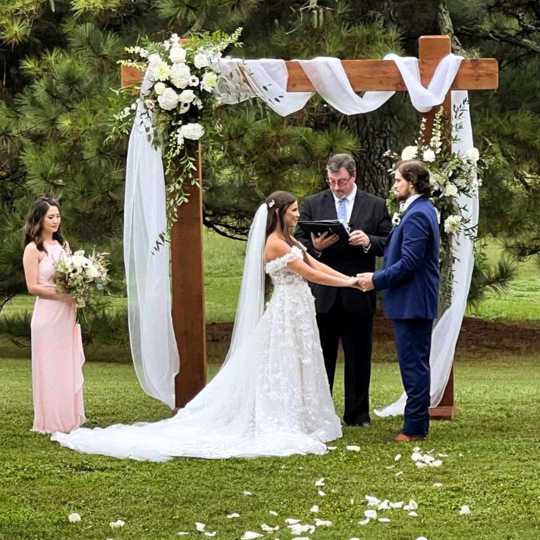 Wedding on the lawn.