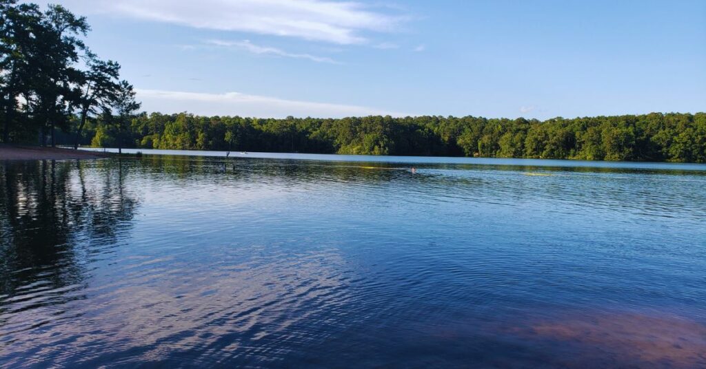 Travel solo to Lake Rutledge at Hard Labor Creek State Park.