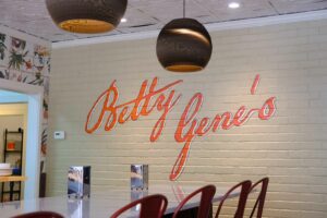 Dining area of Betty Gene's restaurant in Madison, Georgia