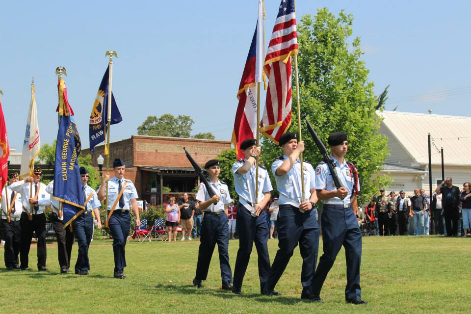 Memorial Day Weekend Ceremony at Madison Town Park. One of the Memorial Day Weekend events in Madison GA.