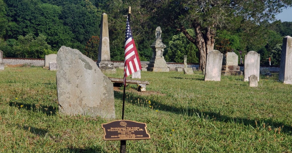 Grave of Revolutionary Soldier at Madison's Old Cemetery